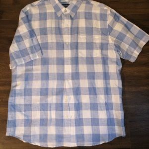 CHAPS Short Sleeved Linen Button Up